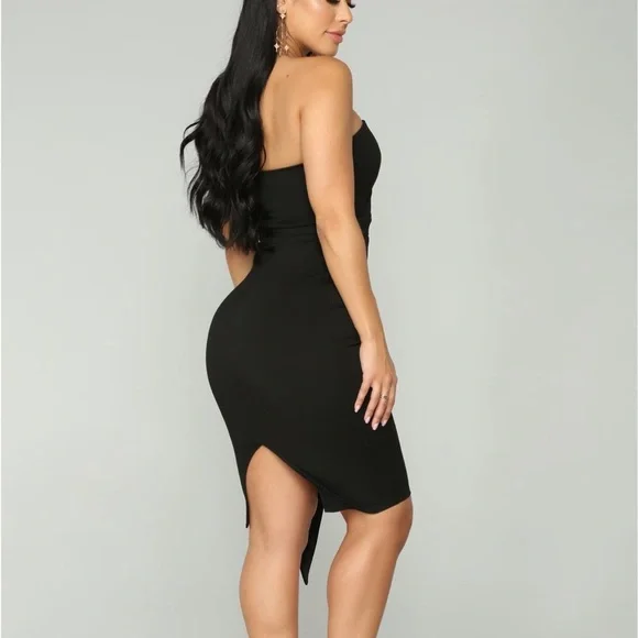 Fashion Nova Black One Shoulder Dress - Picture 7 of 7